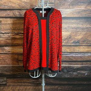 5 Cathy Daniels Red Blouse